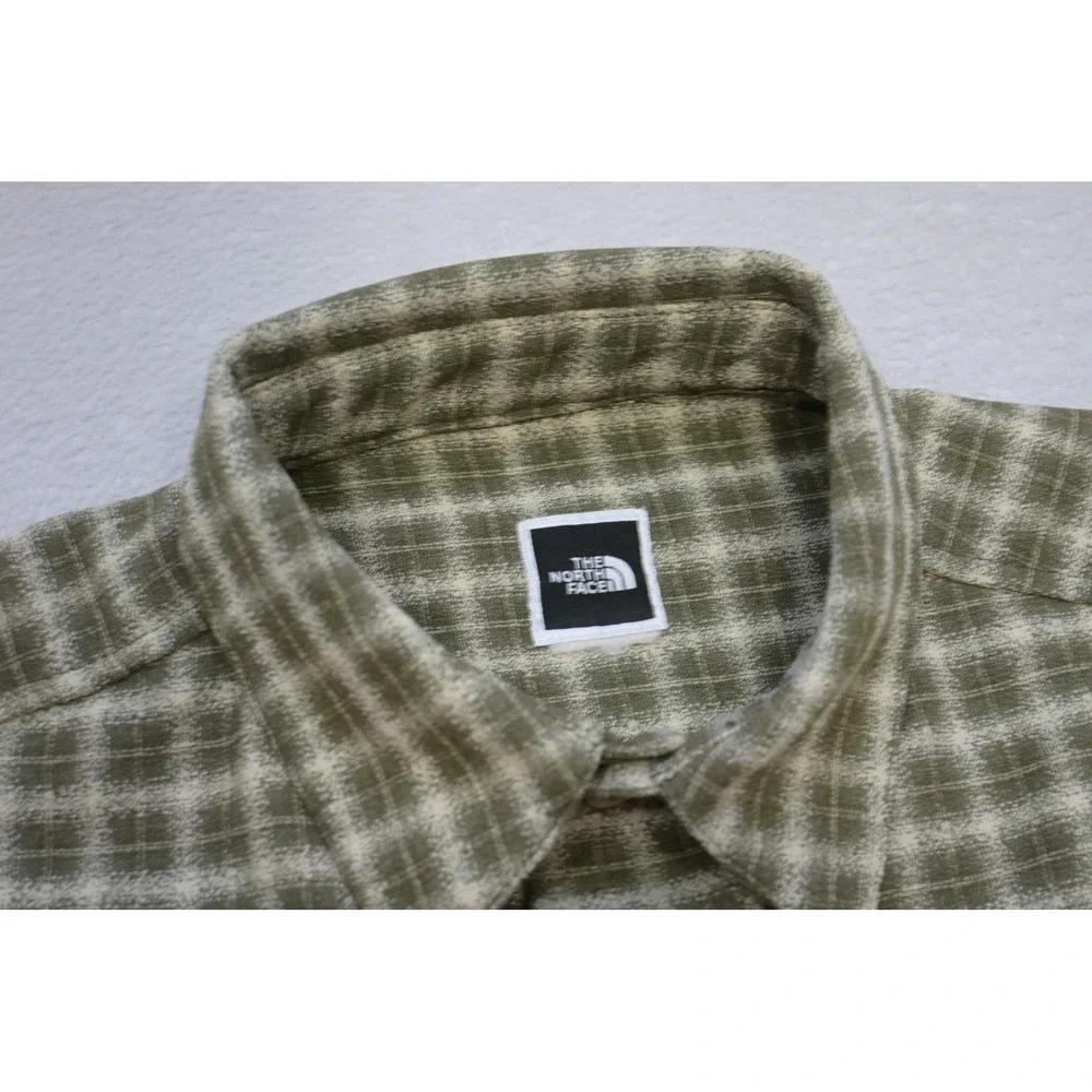 VTG The North Face Button Down Camp Shirt Mens Medium‎ Large Excellent Plaid